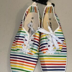 Colorful Striped Sneakers
